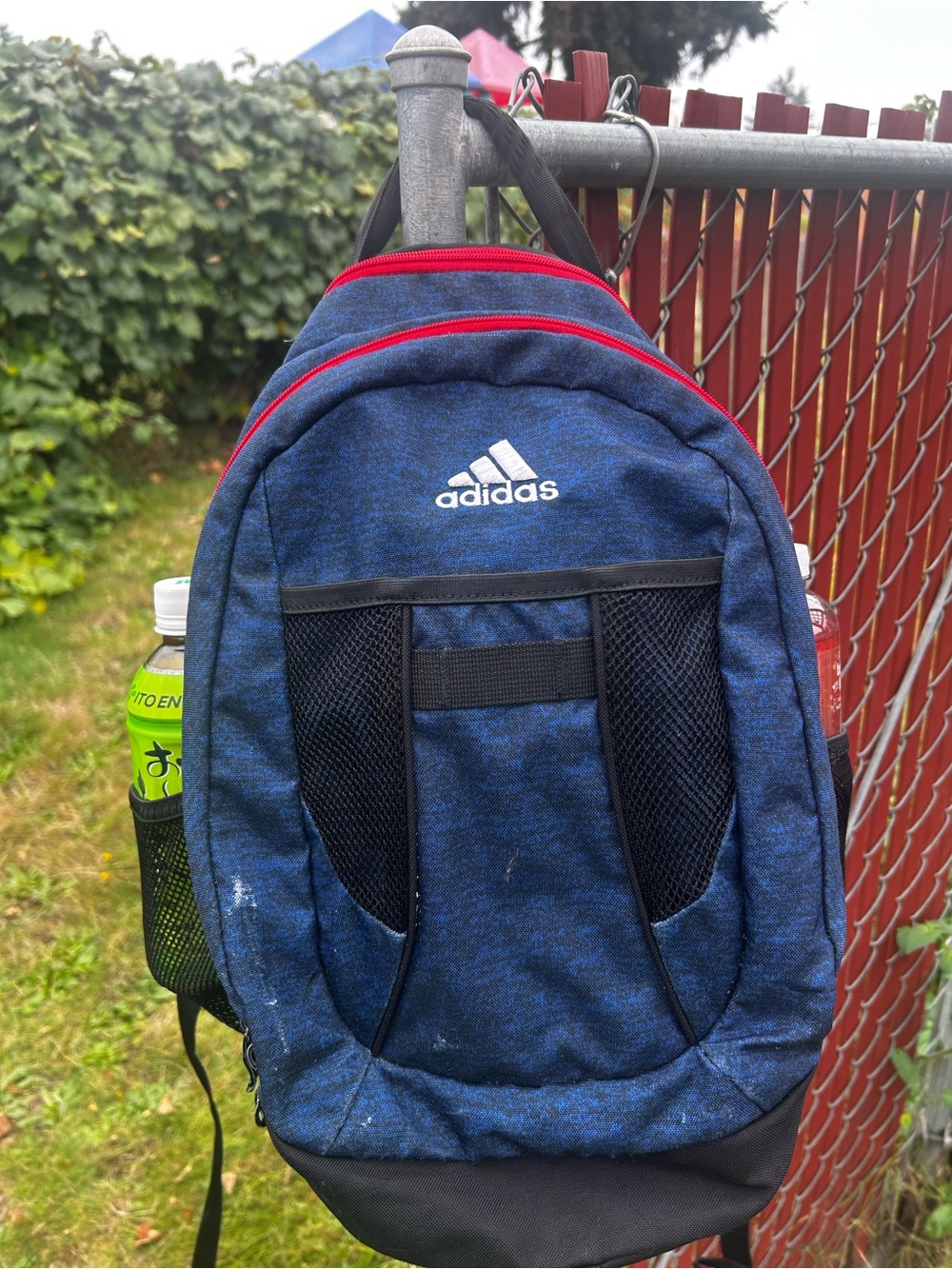 adidas Navy Blue and Red School Backpack